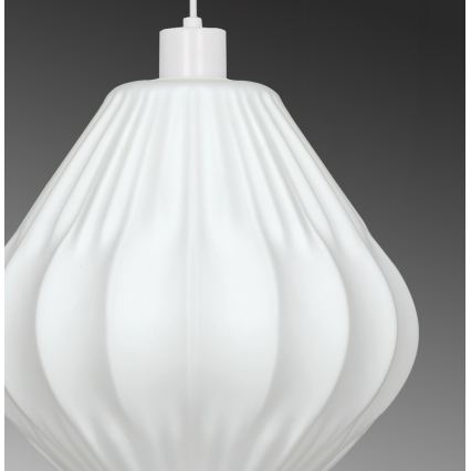 Κρεμαστό φωτιστικό CARSON με καλώδιο 1xE27/40W/230V λευκό