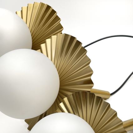 Κρεμαστό φωτιστικό CHITA με καλώδιο 3xG9/5W/230V, χρυσό