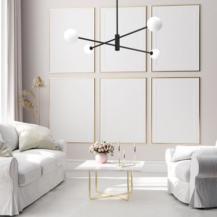 Κρεμαστό φωτιστικό DORI 4xG9/25W/230V μαύρο