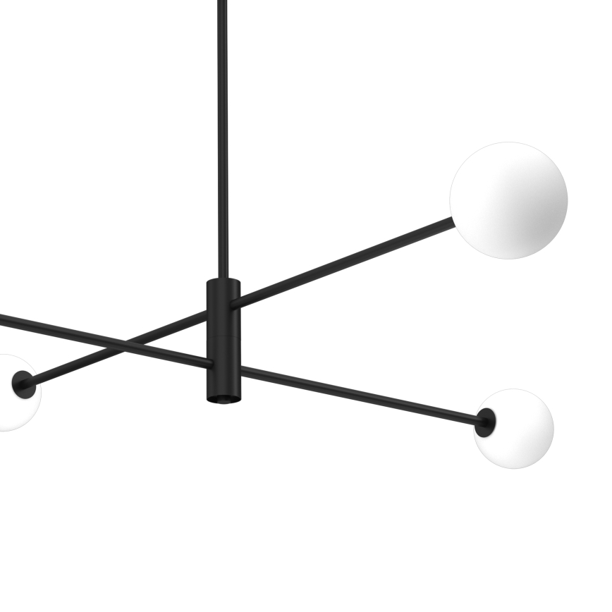 Κρεμαστό φωτιστικό DORI 4xG9/25W/230V μαύρο