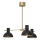 Κρεμαστό φωτιστικό ESTATE MINI 3xE27/15W/230V μαύρο