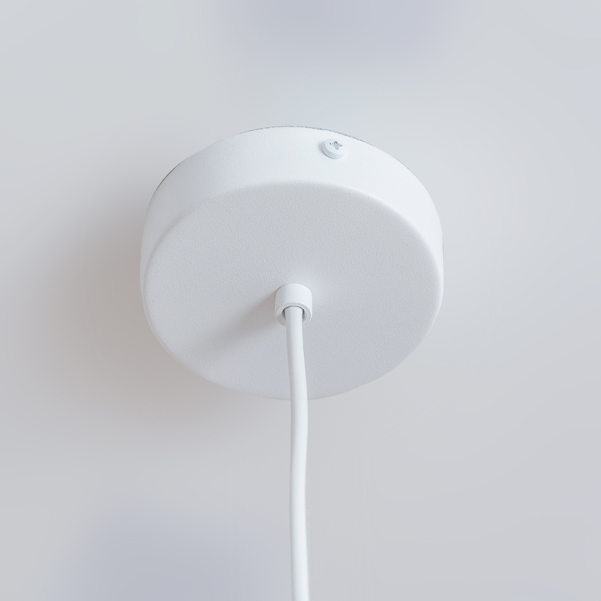 Κρεμαστό φωτιστικό ETNA II σε καλώδιο 1xE27/15W/230V, Ø 18,5 cm, λευκό
