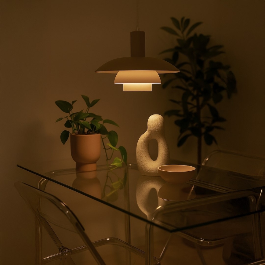 Κρεμαστό φωτιστικό FERRO με καλώδιο, 1xE27/15W/230V, γκρι