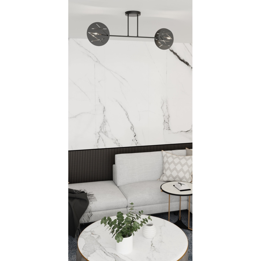 Κρεμαστό φωτιστικό FRICK 2xE27/15W/230V μαύρο