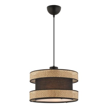 Κρεμαστό φωτιστικό HALO με καλώδιο 1xE27/60W/230V καφέ/μπεζ