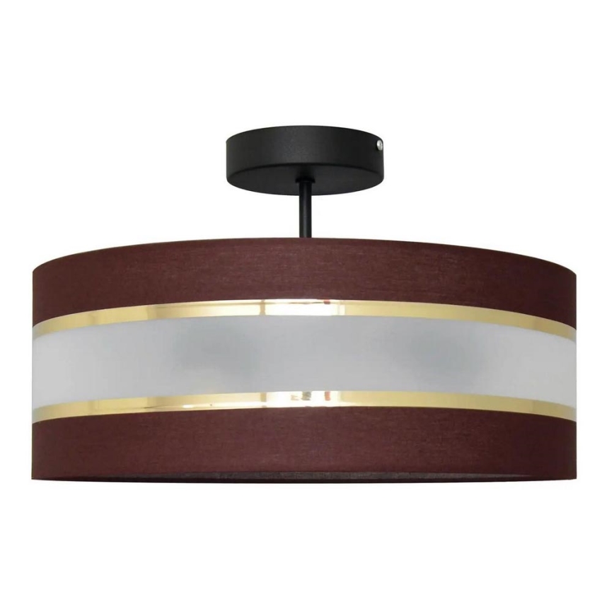 Κρεμαστό φωτιστικό HELEN 3xE27/15W/230V καφέ/μαύρο/χρυσαφί