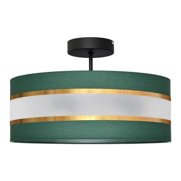 Κρεμαστό φωτιστικό HELEN 3xE27/15W/230V πράσινο/χρυσαφί