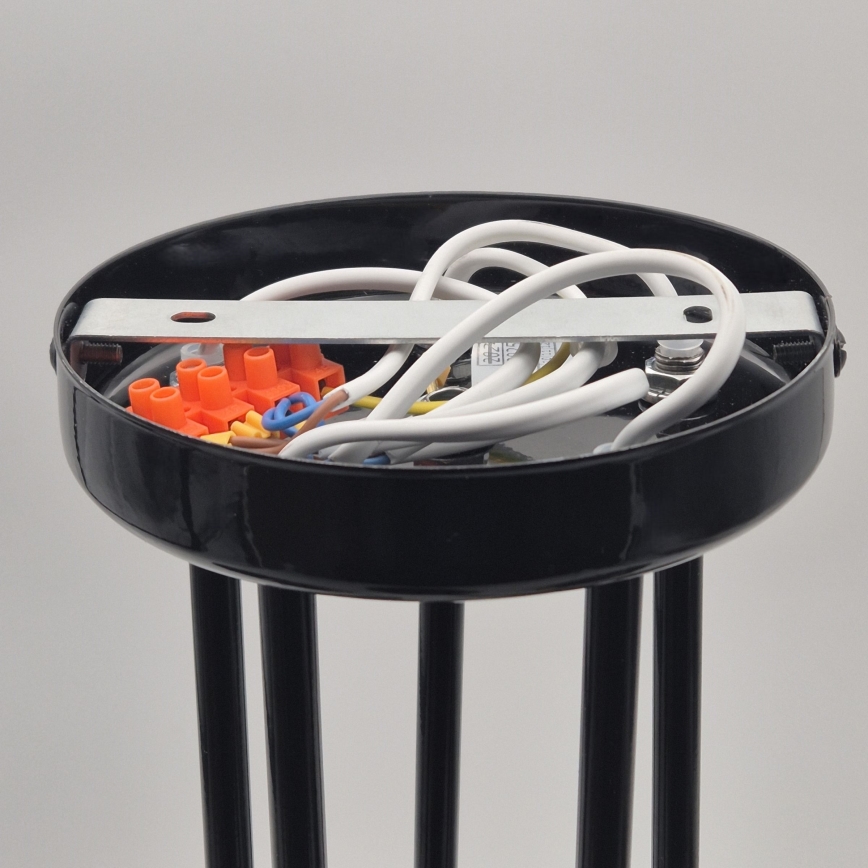 Κρεμαστό φωτιστικό IRMA 5xE27/60W/230V μαύρο