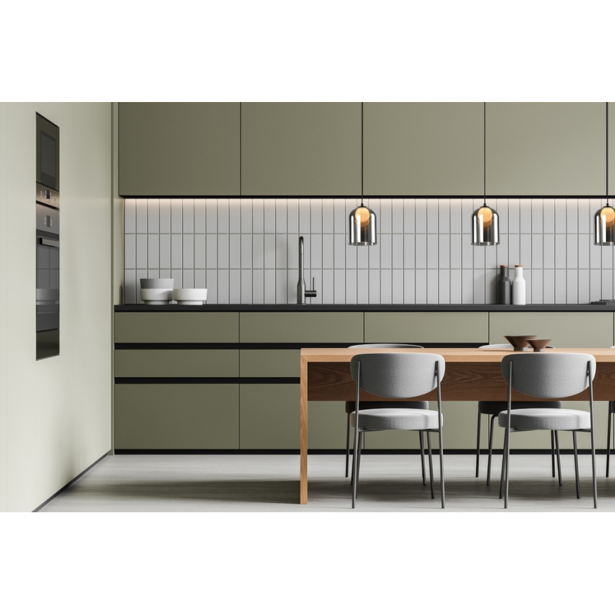 Κρεμαστό φωτιστικό KLEA με καλώδιο 1xG9/15W/230V σε καπνιστό μαύρο