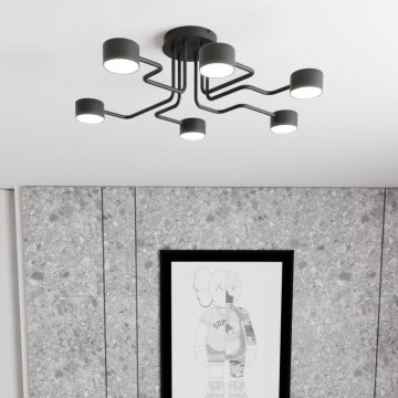 Κρεμαστό φωτιστικό KURAGE 6xGX53/12W/230V μαύρο