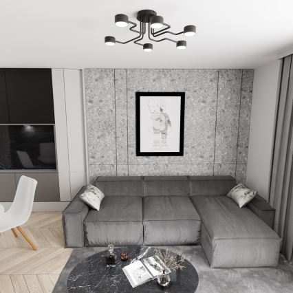 Κρεμαστό φωτιστικό KURAGE 6xGX53/12W/230V μαύρο