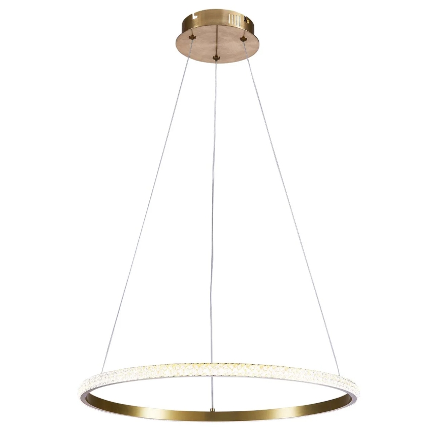 Κρεμαστό φωτιστικό LED DIANA με καλώδιο, 25W/230V, 4000K, Ø 50 cm, χρυσό