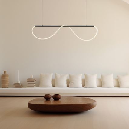 Κρεμαστό φωτιστικό LED MELECA LED/36W/230V 3000/4000/6000K 160 cm μαύρο