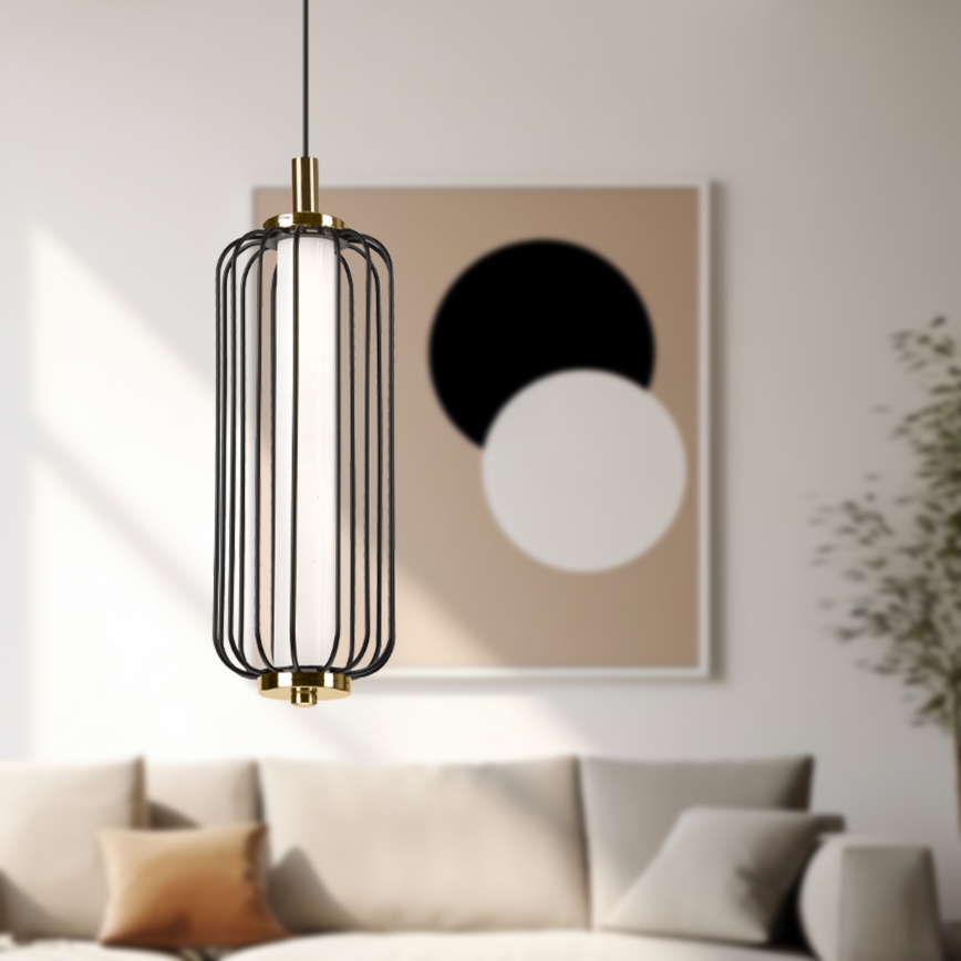 Κρεμαστό φωτιστικό LED σε καλώδιο BONNIE LED/15W/230V 3000K μαύρο