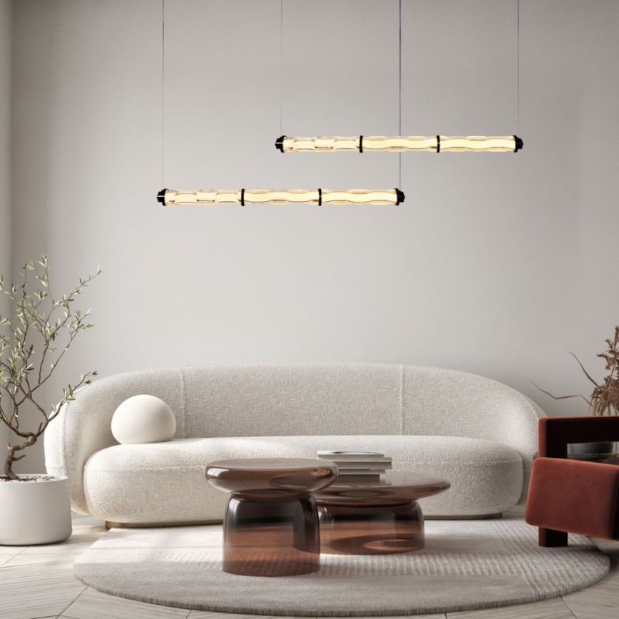 Κρεμαστό φωτιστικό LED σε καλώδιο CORTE LED/25W/230V μαύρο