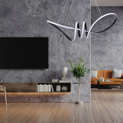 Κρεμαστό φωτιστικό LED σε καλώδιο FLAVIA LED/44W/230V μαύρο