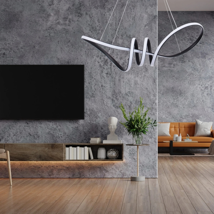 Κρεμαστό φωτιστικό LED σε καλώδιο FLAVIA LED/44W/230V μαύρο