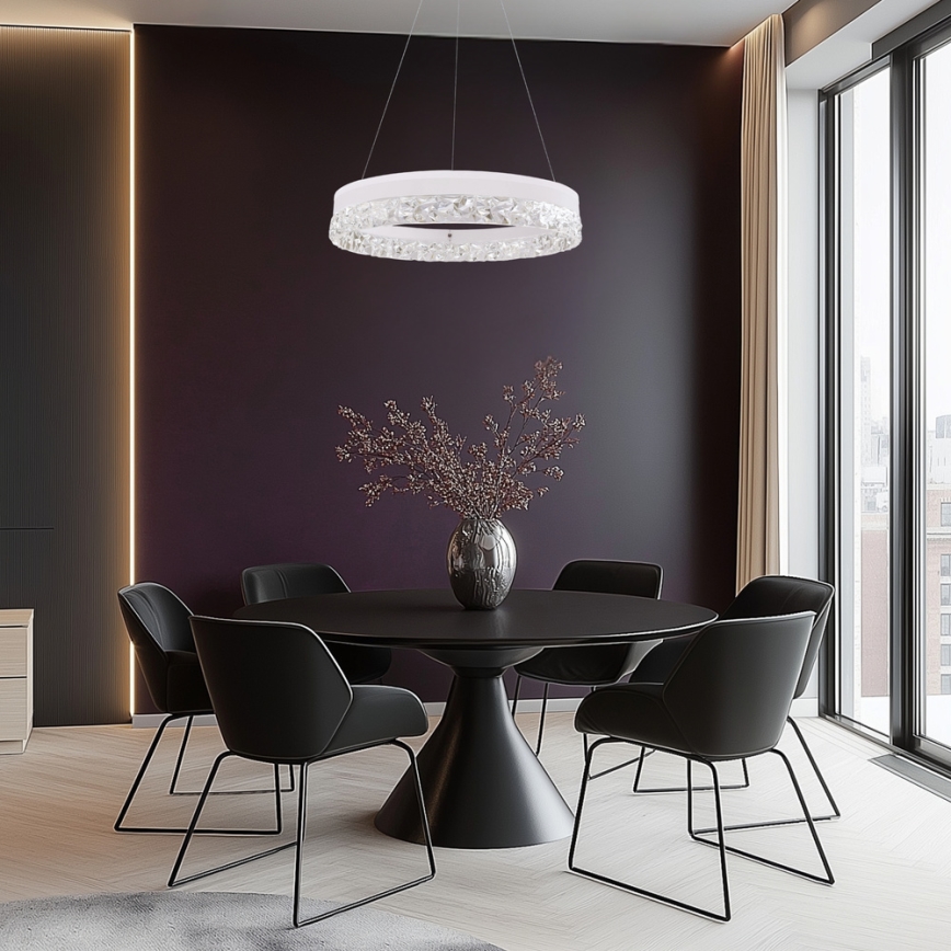 Κρεμαστό φωτιστικό LED σε καλώδιο FROZI LED/32W/230V pr. 50 cm λευκό