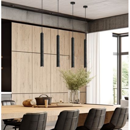 Κρεμαστό φωτιστικό LED σε καλώδιο LEONARD LED/7W/230V μαύρο