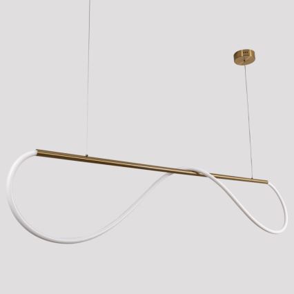 Κρεμαστό φωτιστικό LED σε καλώδιο MELECA LED/36W/230V 3000/4000/6000K 160 cm χρυσό