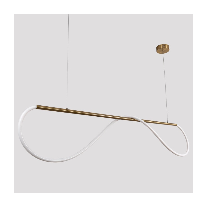 Κρεμαστό φωτιστικό LED σε καλώδιο MELECA LED/36W/230V 3000/4000/6000K 160 cm χρυσό