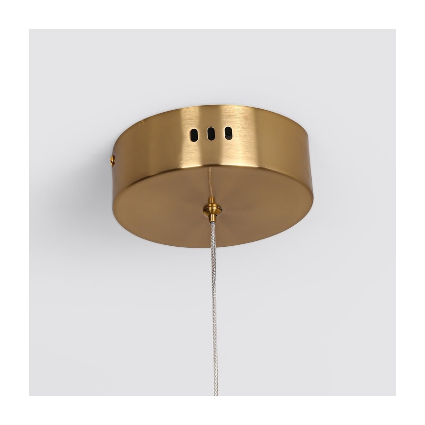 Κρεμαστό φωτιστικό LED σε καλώδιο MELECA LED/36W/230V 3000/4000/6000K 160 cm χρυσό