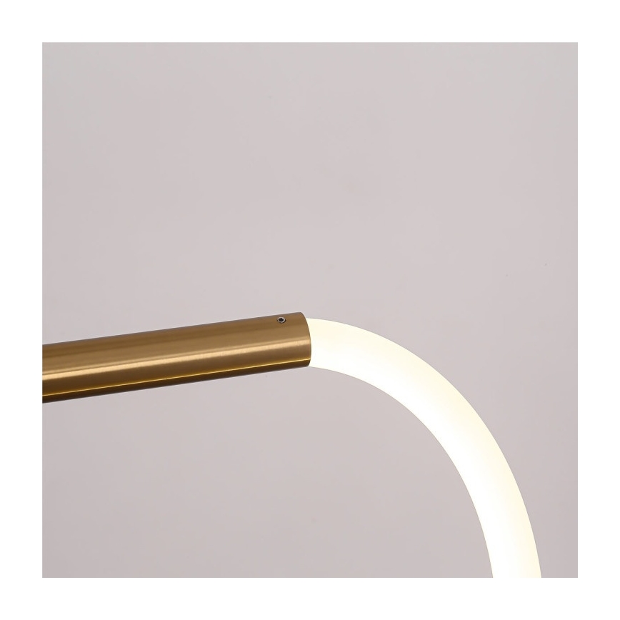 Κρεμαστό φωτιστικό LED σε καλώδιο MELECA LED/36W/230V 3000/4000/6000K 160 cm χρυσό