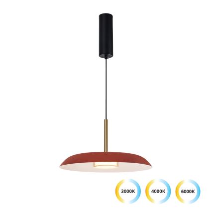 Κρεμαστό φωτιστικό LED σε καλώδιο NUDO LED/11W/230V 3000/4000/6000K κόκκινο