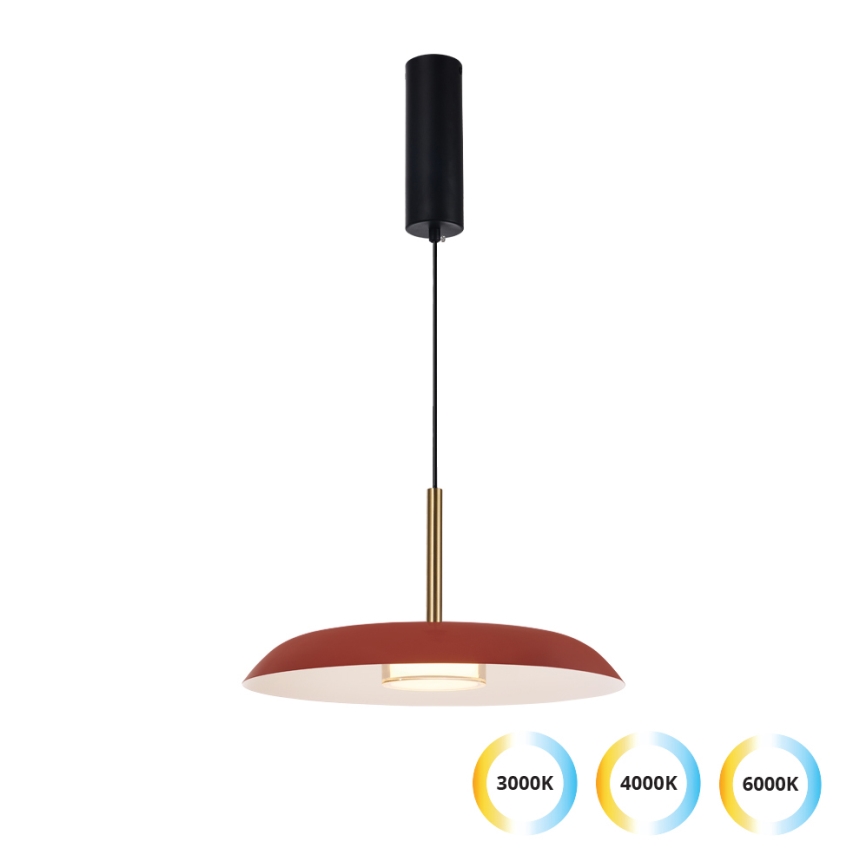 Κρεμαστό φωτιστικό LED σε καλώδιο NUDO LED/11W/230V 3000/4000/6000K κόκκινο