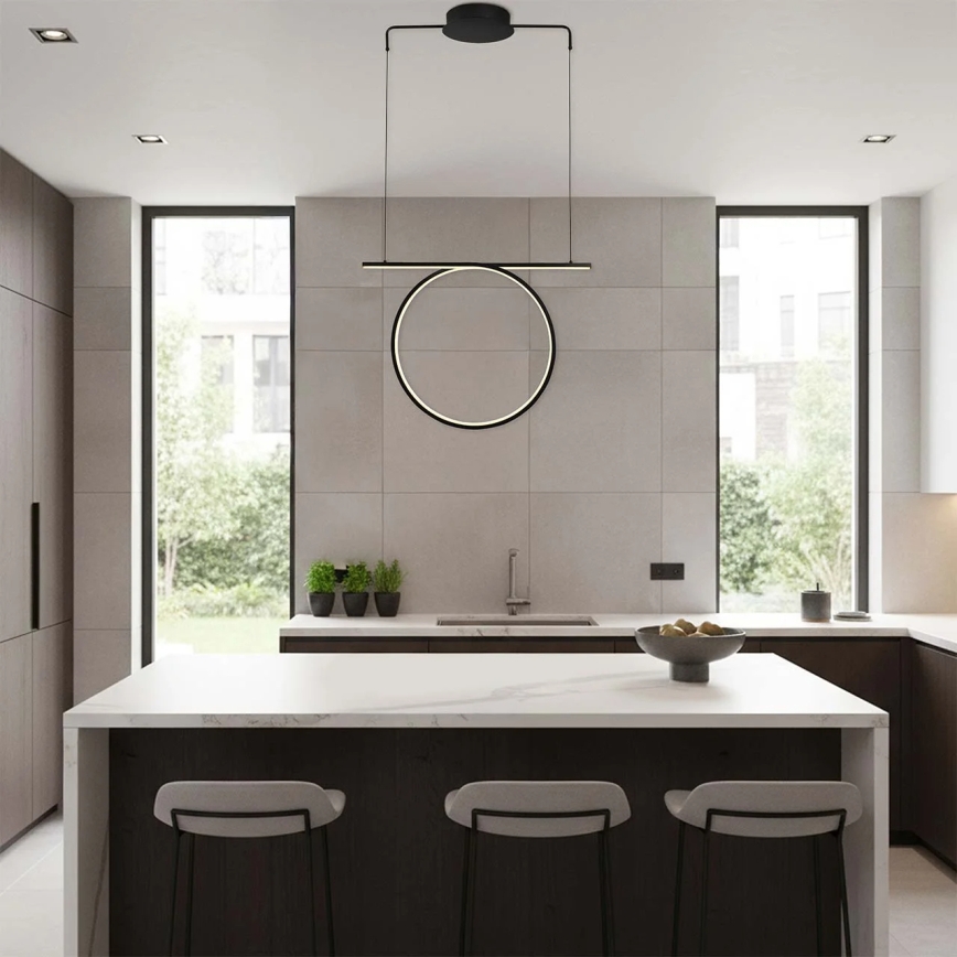 Κρεμαστό φωτιστικό LED σε καλώδιο ODETTA LED/30W/230V 4000K μαύρο