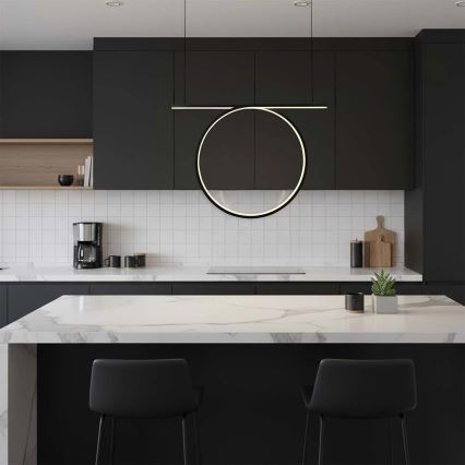 Κρεμαστό φωτιστικό LED σε καλώδιο ODETTA LED/30W/230V 4000K μαύρο