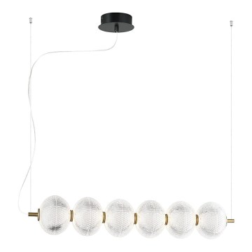 Κρεμαστό φωτιστικό LED σε καλώδιο PELLUCID LED/23W/230V χρυσό/διάφανο