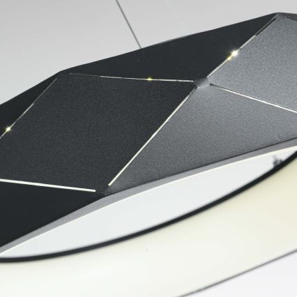 Κρεμαστό φωτιστικό LED σε καλώδιο REUS LED/36W/230V 4000K Ø 61 cm μαύρο