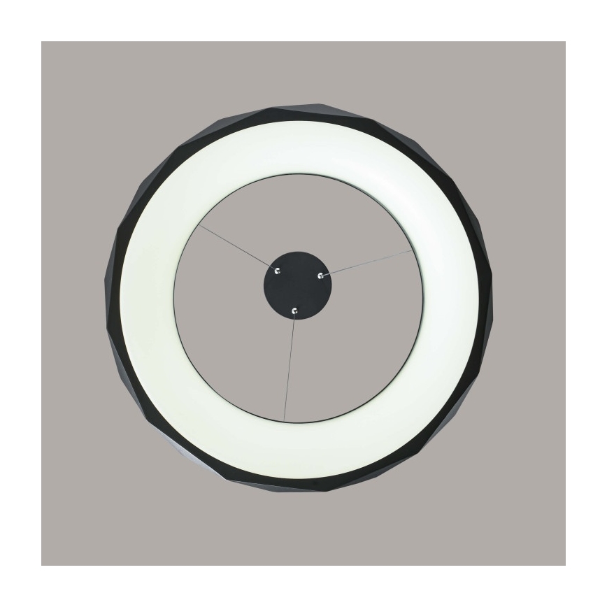 Κρεμαστό φωτιστικό LED σε καλώδιο REUS LED/36W/230V 4000K Ø 61 cm μαύρο