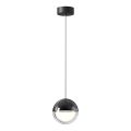 Κρεμαστό φωτιστικό LED σε καλώδιο ZIREA LED/7W/230V μαύρο
