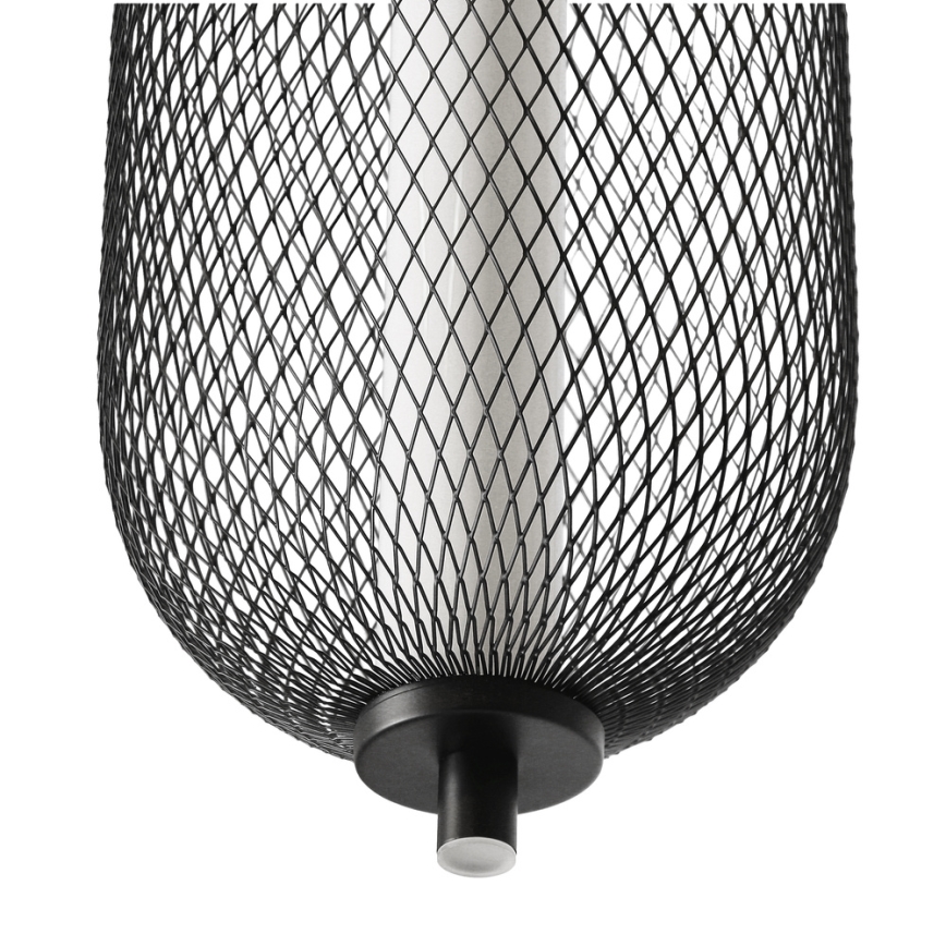 Κρεμαστό φωτιστικό LED PUMA, 10W/230V, διάμ. 15 cm, μαύρο