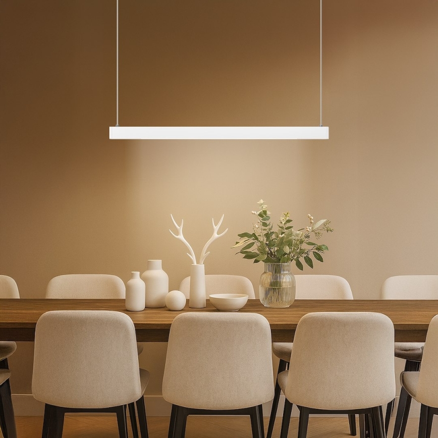 Κρεμαστό φωτιστικό LED με ανάρτηση σε καλώδιο LINEA LED/36W/230V 3000/4000/5700K CRI 90 λευκό