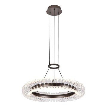 Κρεμαστό φωτιστικό LED με καλώδιο ALBA LED/39W/230V γκρι/διάφανο