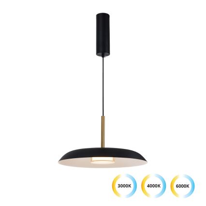 Κρεμαστό φωτιστικό LED με καλώδιο ανάρτησης NUDO LED/11W/230V 3000/4000/6000K μαύρο