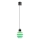 Κρεμαστό φωτιστικό LED με καλώδιο CACTUS LED/3W/230V 3000K μαύρο/πράσινο