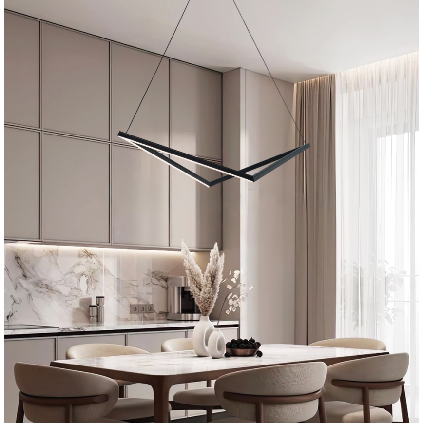 Κρεμαστό φωτιστικό LED με καλώδιο ISLA LED/32W/230V μαύρο