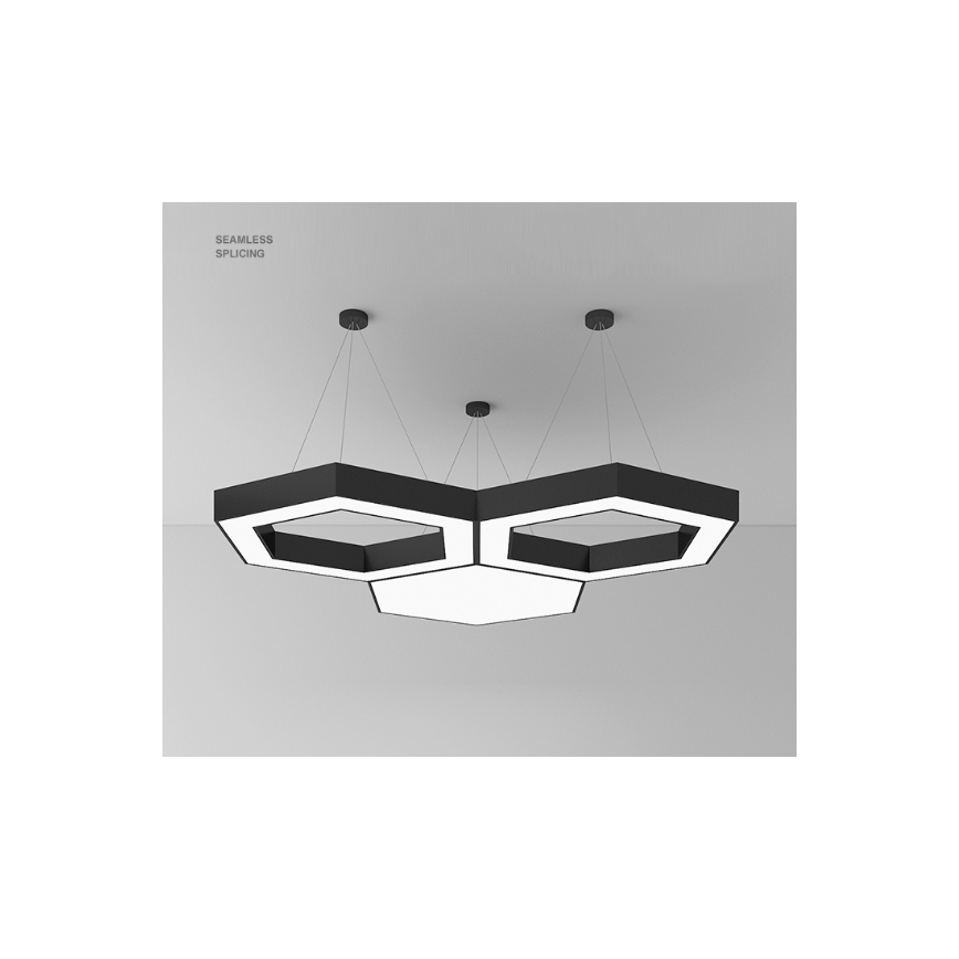 Κρεμαστό φωτιστικό LED με καλώδιο LED/20W/230V μαύρο