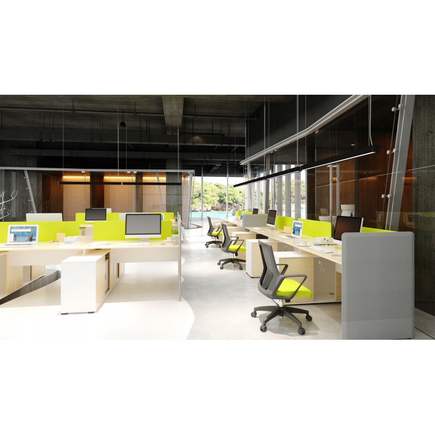 Κρεμαστό φωτιστικό LED με καλώδιο LED/44W/230V 3000K 120 cm μαύρο