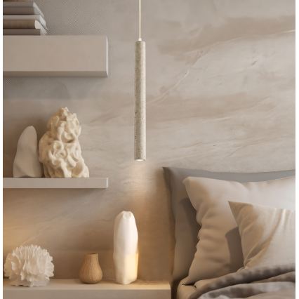 Κρεμαστό φωτιστικό LED με καλώδιο LEONARD LED/7W/230V μπεζ