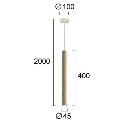 Κρεμαστό φωτιστικό LED με καλώδιο LEONARD LED/7W/230V μπεζ