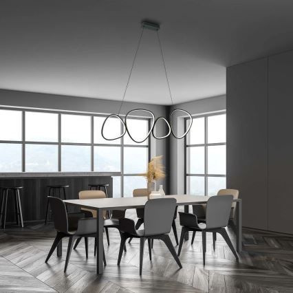 Κρεμαστό φωτιστικό LED με καλώδιο PETRA LED/48W/230V 4000K μαύρο