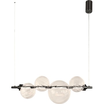 Κρεμαστό φωτιστικό LED με καλώδιο PLAYA LED/12W/230V μαύρο