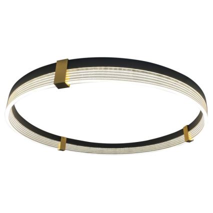 Κρεμαστό φωτιστικό LED με καλώδιο TRIANGLE LED/40W/230V 3000/4000/6000K Ø 60 cm μαύρο