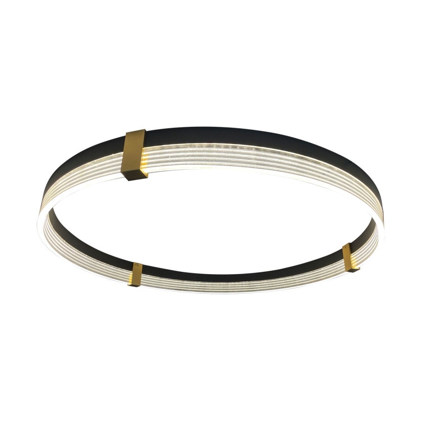 Κρεμαστό φωτιστικό LED με καλώδιο TRIANGLE LED/40W/230V 3000/4000/6000K Ø 60 cm μαύρο