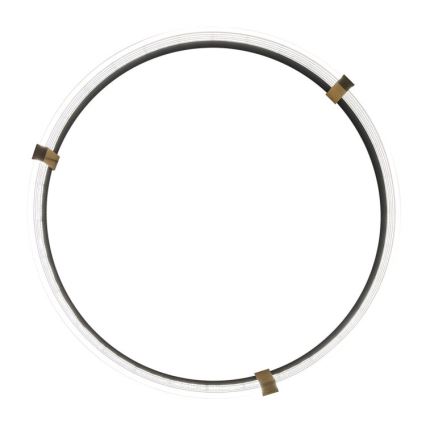 Κρεμαστό φωτιστικό LED με καλώδιο TRIANGLE LED/40W/230V 3000/4000/6000K Ø 60 cm μαύρο